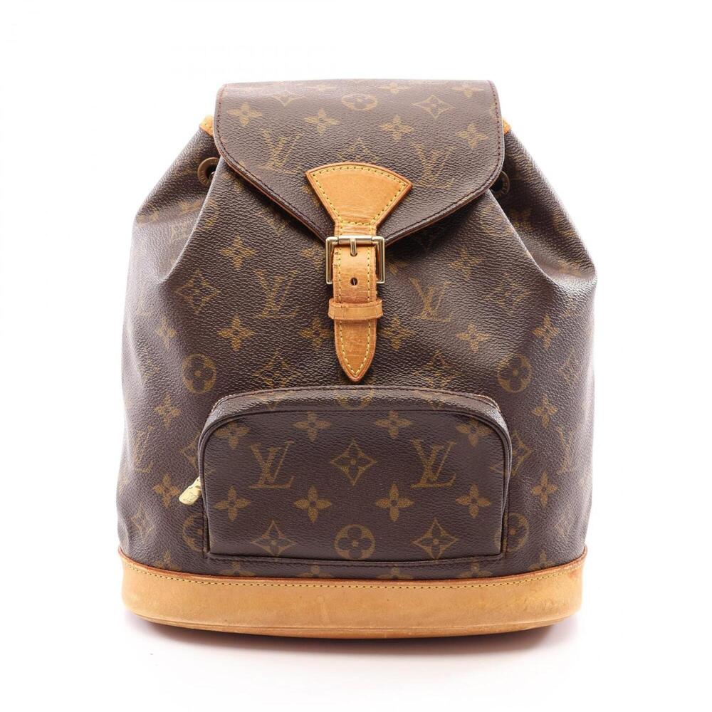 Louis Vuitton Montsouris MM Monogram Backpack/Handbag, Coated Canvas and Leat...